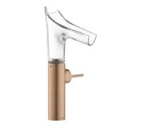 Hansgrohe hansgrohe Axor Starck V 220 m Mitigeur lavabo monocommande verre, ensemble vidage, brossé or rouge Quantité:1