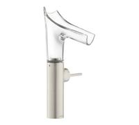 Hansgrohe hansgrohe Axor Starck V 220 m Mitigeur lavabo monocommande verre, kit évacuation, aspect acier inoxydable Quantité:1