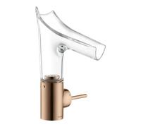 Hansgrohe hansgrohe Axor Starck V Mitigeur lavabo 140 mm verre, sans garniture, poli or rouge Quantité:1