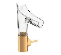 Hansgrohe hansgrohe Axor Starck V Mitigeur lavabo 140 mm verre, vidage non fourni, verre taillé, blanc brillant optique Quantité:1