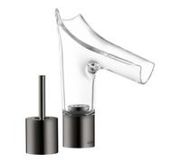 Hansgrohe hansgrohe Axor Starck V Mitigeur lavabo 2 trous 110 mm avec garniture de vidage, chrome noir poli Quantité:1