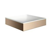 hansgrohe AXOR Suite lavabo à poser, rectangulaire, 400x400mm, avec cadre métal, sans trop-plein, SOLIDSurface, 42003300, Couleur: Rouge poli or