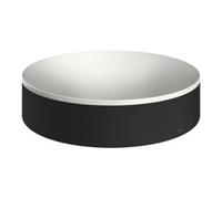 Axor Suite lavabo 40x40 cm ronde à poser blanc-noir mat 42001670