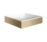 hansgrohe AXOR Suite lavabo à poser, rectangulaire, 400x400mm, avec cadre métal, sans trop-plein, SOLIDSurface, 42003140, Couleur: Bronze brossé