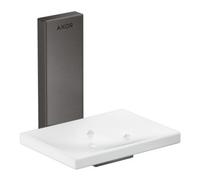 Hansgrohe hansgrohe Axor Uni. Rectangulaire Bol en verre, montage mural, chrome noir brossé Quantité:1