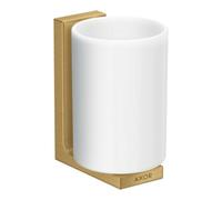 Hansgrohe hansgrohe Axor Uni. Verre rectangulaire porte-brosse à dents, montage mural, or brossé Quantité:1