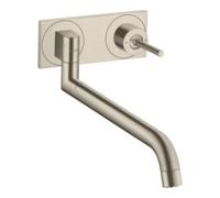 Hansgrohe hansgrohe Axor Uno Mitigeur mural pour évier, nickel brossé Quantité:1