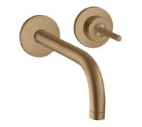 Hansgrohe hansgrohe Axor Uno Set de montage prêt à poser Mitigeur lavabo encastré, poignée à broche, rosé, H 165 mm Quantité:1