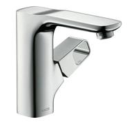 Hansgrohe hansgrohe Axor Urquiola Mitigeur lavabo 130 mm A 139 mm, avec tirette, inox brossé Quantité:1