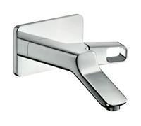 hansgrohe AXOR Urquiola Mitigeur monocommande de lavabo DN15, montage mural, 11026820, Couleur: Nickel brossé