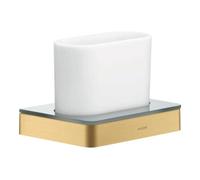 Hansgrohe AXOR Accessoires pour brosses à dents 42834250 – Verre dentaire mural optique or brossé