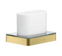 Hansgrohe Accessoire brosse à dents AXOR UNIVERSAL 42834950 verre, montage mural, laiton brossé