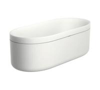 Hansgrohe hansgrohe Baignoire Axor Urquiola 1900x850mm, blanche, MG avec Gelcoat, inox brossé Quantité:1