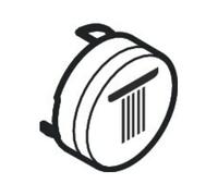 Hansgrohe hansgrohe Bouton-poussoir pour UP-THM, touche douchette, noir mat Quantité:1