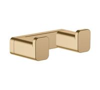 Hansgrohe hansgrohe Crochet double AddStoris fixation murale, métal, bronze brossé Quantité:1