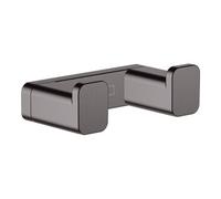 Hansgrohe hansgrohe Crochet double AddStoris mural, métal, chrome noir brossé Quantité:1