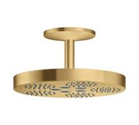 Hansgrohe hansgrohe Douche de tête Axor One avec raccord plafond, 1 an, optique or brossé Quantité:1