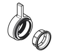 Hansgrohe hansgrohe DuoTurn Poignée de dérivation/changement + bague coulissante MW Quantité:1