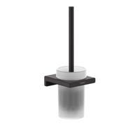 Hansgrohe hansgrohe Ensemble brosse WC AddStoris fixation murale, métal, verre, noir mat Quantité:1