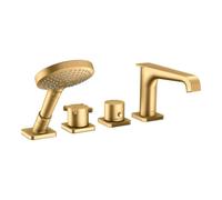 Hansgrohe hansgrohe Ensemble complet Axor Citterio E 4-L-BW-Rand-Arm., avec thermostat, laiton brossé Quantité:1