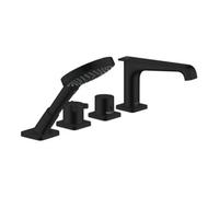 Hansgrohe hansgrohe Ensemble complet Axor Citterio E 4-L-BW-Rand-Arm., avec thermostat, noir mat Quantité:1