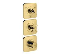 Hansgrohe hansgrohe Ensemble complet Axor Citterio E Thermostat encastré 380/120, rosé, poli or optique Quantité:1