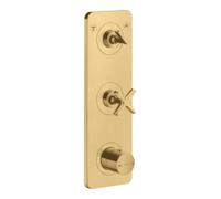 Hansgrohe hansgrohe Ensemble complet Axor Citterio E Thermostat encastré 380x120 mm, platine, or optique Quantité:1