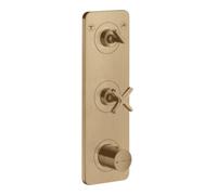 Hansgrohe hansgrohe Ensemble complet Axor Citterio E Thermostat encastré 380x120mm, avec plaque, bronze brossé Quantité:1