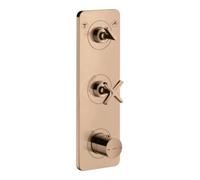 Hansgrohe hansgrohe Ensemble complet Axor Citterio E Thermostat encastré H 380x120mm, avec plaque, poli chrome Quantité:1