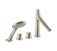 Hansgrohe hansgrohe Ensemble complet Axor Starck Organic 4-L-BW-Bord, mitigeur thermostatique, nickel brossé Quantité:1