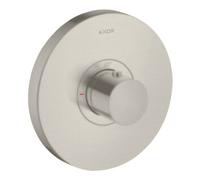 hansgrohe AXOR Starck ShowerSelect Thermostat de douche à débit élevé rond encastré, 36721800, Couleur: Acier inoxydable Optic