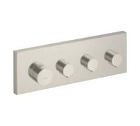 Hansgrohe hansgrohe Ensemble de montage Axor Starck thermostat encastré, angle, 3 sorties, aspect inox Quantité:1