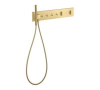 Hansgrohe hansgrohe Ensemble prêt à poser ShowerComposition UP-THM, 4 consommations, or brossé Quantité:1