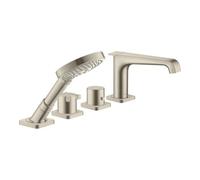 Hansgrohe hansgrohe Ensemble prêt Axor Citterio E 4-trous, mitigeur thermostatique, nickel brossé Quantité:1