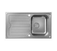 Hansgrohe hansgrohe Évier encastré S44 avec égouttoir, 840x480 mm, acier inoxydable Quantité:1