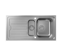 Hansgrohe hansgrohe Évier encastré S44 m avec égouttoir, meuble bas 60 cm, 2 bacs, ES Quantité:1
