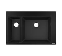 Hansgrohe hansgrohe Évier encastré S510-F635 180/450 750x490mm, 1 évac. et 1 alim., noir graphite Quantité:1