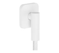 Hansgrohe hansgrohe Fixfit Fine Raccord mural avec clapet anti-retour, Q, softsqua, blanc mat Quantité:1