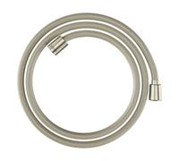 Hansgrohe hansgrohe Flexible de douche textile 1600 mm, raccord 1x conique, 1x cylindre, nickel brossé Quantité:1
