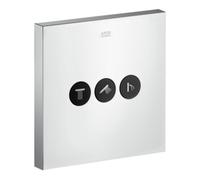 Hansgrohe hansgrohe FMS ShowerSelect Square HF vanne encastrée, carrée, 3 sorties, chrome Quantité:1