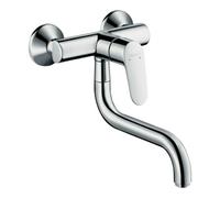 Hansgrohe hansgrohe Focus M41 Mitigeur évier mural, 1 jet, bec bas, chrome Quantité:1