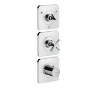 Hansgrohe hansgrohe Kit complet Axor Citterio E Mitigeur thermostatique encastré 380/120, m Ros, aspect inox Quantité:1