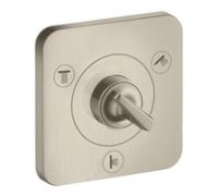 Hansgrohe hansgrohe Kit complet Axor Citterio E UP-Ab- + Um-V 120x120mm, inox brossé Quantité:1