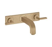 Hansgrohe hansgrohe Kit de montage Axor Citterio Robinet lavabo encastré 3 trous, levier, bronze brossé Quantité:1