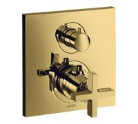 hansgrohe AXOR Citterio Thermostat encastré avec robinet d'arrêt, poignées transversales, 1 consommateur, 39705990