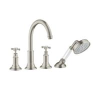 Hansgrohe hansgrohe Kit de montage Axor Montreux 4 voies avec robinet croisé, aspect inox Quantité:1
