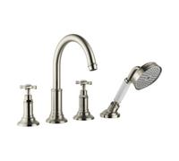 Hansgrohe hansgrohe Kit de montage Axor Montreux 4 voies pour carrelage, avec roisée, nickel brossé Quantité:1