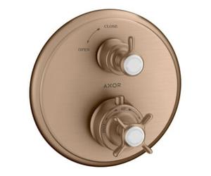 Hansgrohe hansgrohe Kit de montage Axor Montreux encastré, avec valve d'arrêt, croix, brossé or rouge Quantité:1
