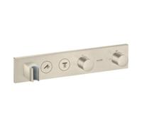 Hansgrohe hansgrohe Kit de montage Axor Select thermostat encastré, 2 sorties, nickel brossé Quantité:1