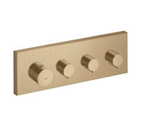 Hansgrohe hansgrohe Kit de montage Axor Starck thermostat encastré, angle, 3 sorties, bronze brossé Quantité:1
